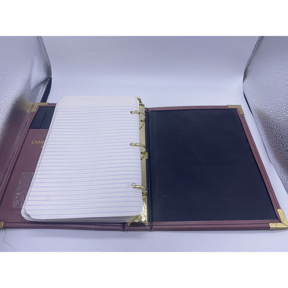 Vintage Cambridge Organizer 3 Ring Binder Vegan Leather Pink Organizer Journal - Picture 12 of 12